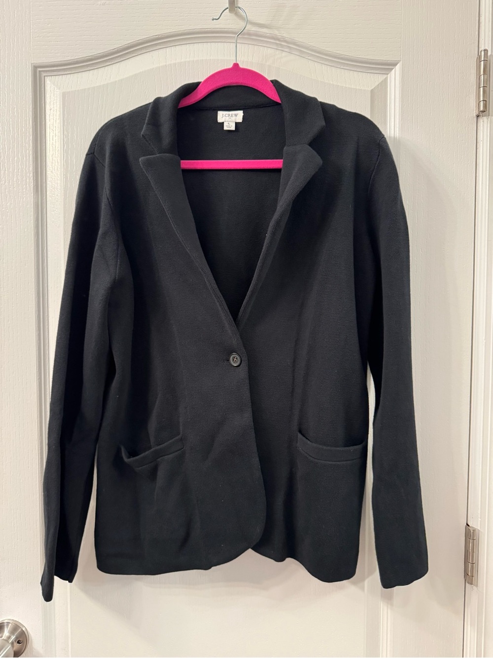J. Crew Black Knit Blazer Jacket